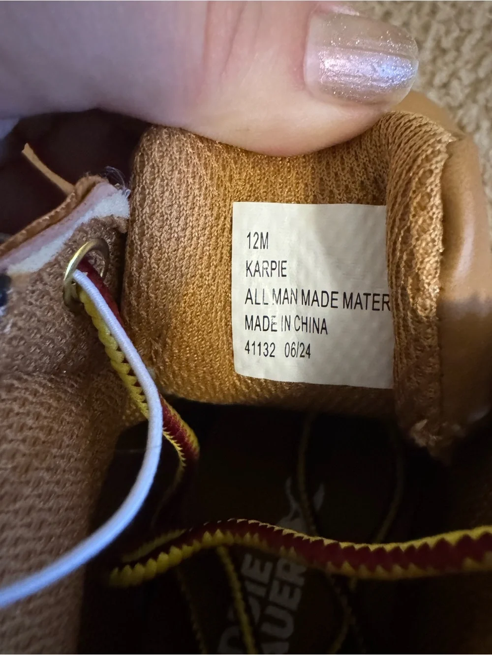 Eddie Bauer Kids Karpie Boots Wheat Brown Lace Up Lug Sole NWT Size 12M